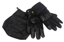 画像をギャラリービューアに読み込む, 新品未使用 CHROME HEARTS クロムハーツ レザーグローブ サイズL CHプラスパッチ クロスボールボタン 6パッチ シルバー925 中古 4b002296