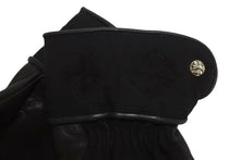 画像をギャラリービューアに読み込む, 新品未使用 CHROME HEARTS クロムハーツ レザーグローブ サイズL CHプラスパッチ クロスボールボタン 6パッチ シルバー925 中古 4b002296