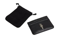 画像をギャラリービューアに読み込む, 新品未使用 CHROME HEARTS クロムハーツ DOUBLE SIDE ダブルサイド レザーカードケース ダガー装飾 レザー シルバー925 中古 4b002298