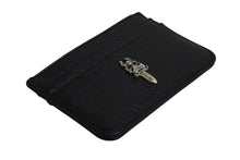 画像をギャラリービューアに読み込む, 新品未使用 CHROME HEARTS クロムハーツ DOUBLE SIDE ダブルサイド レザーカードケース ダガー装飾 レザー シルバー925 中古 4b002298