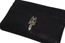 画像をギャラリービューアに読み込む, 新品未使用 CHROME HEARTS クロムハーツ DOUBLE SIDE ダブルサイド レザーカードケース ダガー装飾 レザー シルバー925 中古 4b002298