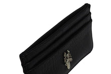 画像をギャラリービューアに読み込む, 新品未使用 CHROME HEARTS クロムハーツ DOUBLE SIDE ダブルサイド レザーカードケース ダガー装飾 レザー シルバー925 中古 4b002298