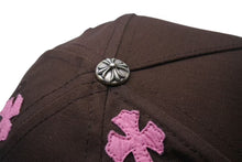 画像をギャラリービューアに読み込む, 新品未使用 CHROME HEARTS クロムハーツ キャップ クロスパッチ 刺繍 クロスボール シルバー 925 ブラウン ピンク 中古 4b002302