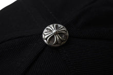 画像をギャラリービューアに読み込む, 新品未使用 CHROME HEARTS クロムハーツ キャップ ヴィンダガー 刺繍 クロスボール シルバー 925 ブラック ホワイト 中古 4b002303
