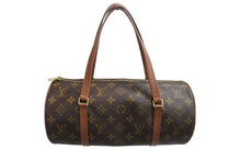 Load image into Gallery viewer, LOUIS VUITTON ルイヴィトン パピヨン30 モノグラムキャンバス ハンドバッグ 旧型 筒形 M51365 ブラウン 美品 中古 4b002308