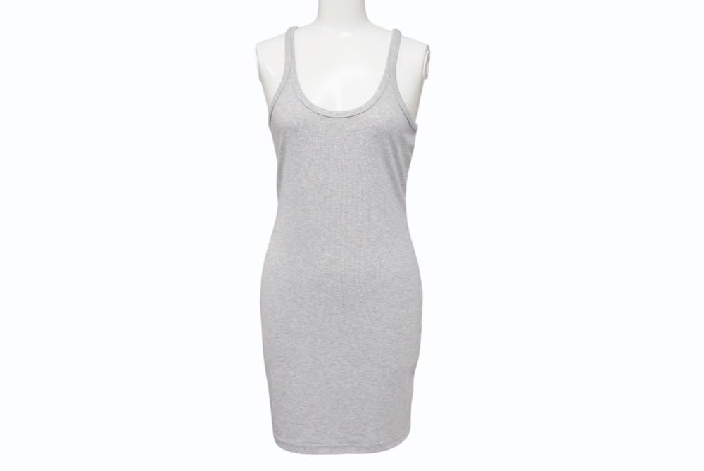 New and unused CHROME HEARTS Tank Top Dress Tops Size S CH Plus CH Logo Embroidery Gray Used 4b002314