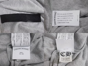 新品未使用 CHROME HEARTS クロムハーツ タンクトップ ワンピース トップス サイズS CHプラス CHロゴ刺繍 グレー 中古 4b002314