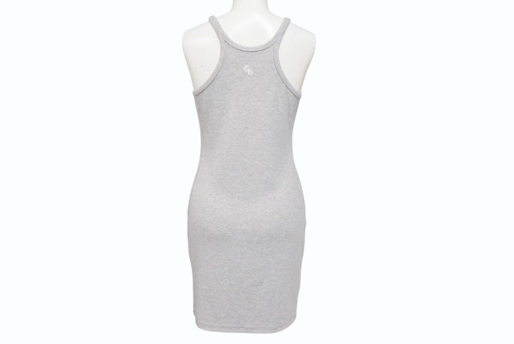New and unused CHROME HEARTS Tank Top Dress Tops Size S CH Plus CH Logo Embroidery Gray Used 4b002314