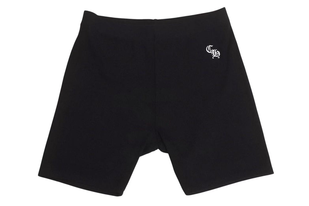 New and unused CHROME HEARTS Spats Leggings Size XS CH Embroidery Rayon Polyurethane Black Used 4b002315