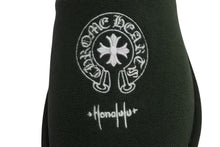画像をギャラリービューアに読み込む, 新品未使用 CHROME HEARTS クロムハーツ ホノルル限定 ホテルスリッパ サイズM ホースシュー刺繍 カーキ ホワイト 中古 4b002317