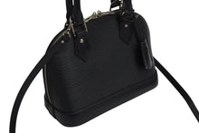Load image into Gallery viewer, 極美品 LOUIS VUITTON ルイヴィトン アルマBB 2WAYバッグ ハンドバッグ ショルダーバッグ M40862 エピレザー ノワール 中古 4b002322