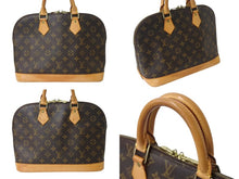Load image into Gallery viewer, LOUIS VUITTON ルイヴィトン アルマPM ハンドバッグ M51130 モノグラム ブラウン ゴールド金具 美品 中古 4b002323