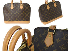 Load image into Gallery viewer, LOUIS VUITTON ルイヴィトン アルマPM ハンドバッグ M51130 モノグラム ブラウン ゴールド金具 美品 中古 4b002325