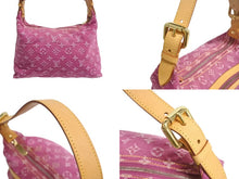Load image into Gallery viewer, LOUIS VUITTON ルイヴィトン バギーPM モノグラムデニム ショルダーバッグ M95212 デニム レザー ピンク 美品 中古 4b002326