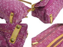 Load image into Gallery viewer, LOUIS VUITTON ルイヴィトン バギーPM モノグラムデニム ショルダーバッグ M95212 デニム レザー ピンク 美品 中古 4b002326
