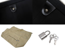 画像をギャラリービューアに読み込む, 極美品 LOUISVUITTON ルイヴィトン キーポルバンドリエール55 ボストンバッグ N41413 ダミエグラフィット キャンバス ブラック 中古 4b002330