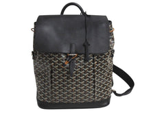 画像をギャラリービューアに読み込む, GOYARD ゴヤール アルパン バックパックMM リュック ALPIN2MMLTY01CL01P ブラック PVC レザー シルバー金具 美品 中古 4b002332
