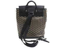 画像をギャラリービューアに読み込む, GOYARD ゴヤール アルパン バックパックMM リュック ALPIN2MMLTY01CL01P ブラック PVC レザー シルバー金具 美品 中古 4b002332