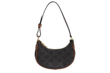 画像をギャラリービューアに読み込む, 極美品 CELINE セリーヌ AVA アヴァ ミニ トリオンフ ワンショルダーバッグ ブラウン ゴールド金具 中古 4b002333