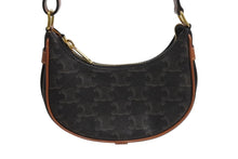 画像をギャラリービューアに読み込む, 極美品 CELINE セリーヌ AVA アヴァ ミニ トリオンフ ワンショルダーバッグ ブラウン ゴールド金具 中古 4b002333