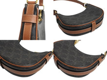 画像をギャラリービューアに読み込む, 極美品 CELINE セリーヌ AVA アヴァ ミニ トリオンフ ワンショルダーバッグ ブラウン ゴールド金具 中古 4b002333