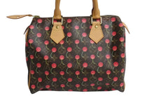 Load image into Gallery viewer, 極美品 LOUIS VUITTON ルイヴィトン モノグラムチェリー スピーディ25 ハンドバッグ M95009 村上隆 ブラウン 中古 4b002335