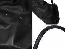 画像をギャラリービューアに読み込む, MARTIN MARGIELA マルタンマルジェラ ハンドバッグ 2way S56WG0044 SX9573 ブラック 黒 レザー シルバー金具 中古 4b002338