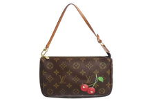 画像をギャラリービューアに読み込む, 極美品 LOUIS VUITTON ルイヴィトン モノグラム チェリー ポシェットアクセソワール アクセサリーポーチ 村上隆 M95008 中古 4b002339