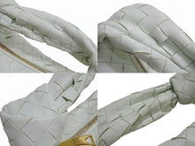 Load image into Gallery viewer, BOTTEGA VENETA ボッテガヴェネタ ミニ ジョディ ハンドバッグ A00137108K イントレチャート パステルグリーン 美品 中古 4b002340