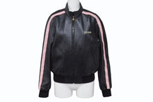 画像をギャラリービューアに読み込む, CELINE セリーヌ ライダースジャケット 2EH71583C ブラック ピンク レーヨン 羊革 レザー 綿 38 2EH71583C 美品 中古 4b002341