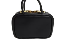 Load image into Gallery viewer, 極美品 MIU MIU ミュウミュウ ボー レザー マイクロバッグ ハンドバッグ 5NR036 カーフ ブラック ゴールド金具 中古 4b002342