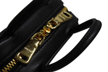 Load image into Gallery viewer, 極美品 MIU MIU ミュウミュウ ボー レザー マイクロバッグ ハンドバッグ 5NR036 カーフ ブラック ゴールド金具 中古 4b002342