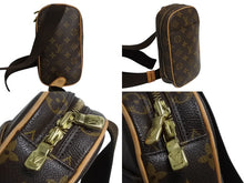 画像をギャラリービューアに読み込む, LOUIS VUITTON ルイヴィトン モノグラム ポシェット ガンジュ ボディバッグ M51870 ブラウン 美品 中古 4b002343