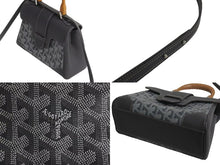 Load image into Gallery viewer, 極美品 GOYARD ゴヤール サイゴン ミニ ソフトバッグ 2WAY ハンドバッグ SAIGONMINTY08CL08P グレー シルバー金具 中古 4b002345
