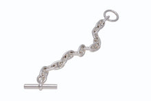 Load image into Gallery viewer, 極美品 HERMES エルメス シェーヌダンクルMM ブレスレット 24AG095877 フランス製 14コマ シルバー925 54.2g 中古 4b002346