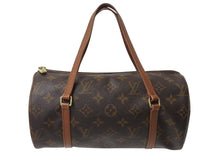 Load image into Gallery viewer, LOUIS VUITTON ルイヴィトン パピヨン26 ハンドバッグ M51386 モノグラム PVC レザー ブラウン ゴールド金具 美品 中古 4b002348