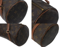 Load image into Gallery viewer, LOUIS VUITTON ルイヴィトン パピヨン26 ハンドバッグ M51386 モノグラム PVC レザー ブラウン ゴールド金具 美品 中古 4b002348