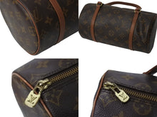 Load image into Gallery viewer, LOUIS VUITTON ルイヴィトン パピヨン26 ハンドバッグ M51386 モノグラム PVC レザー ブラウン ゴールド金具 美品 中古 4b002348