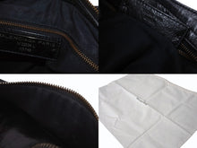 画像をギャラリービューアに読み込む, BALENCIAGA バレンシアガ ハンドバッグ ブラック ザ・シティ 115748 レザー シルバー金具 N22534L 美品 中古 4b002351