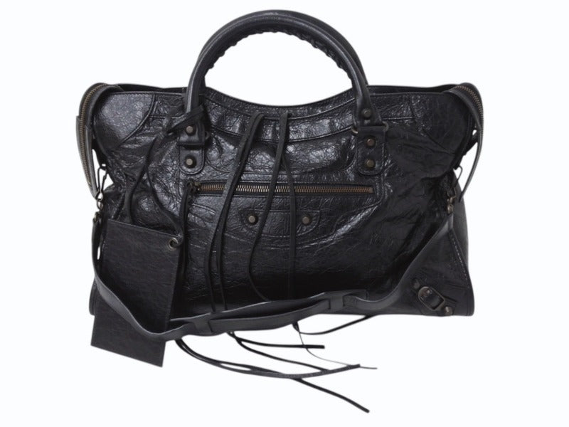 BALENCIAGA バレンシアガ ハンドバッグ ブラック ザ・シティ 115748