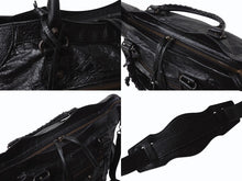 画像をギャラリービューアに読み込む, BALENCIAGA バレンシアガ ハンドバッグ ブラック ザ・シティ 115748 レザー シルバー金具 N22534L 美品 中古 4b002351