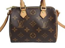 画像をギャラリービューアに読み込む, 極美品 LOUIS VUITTON ルイヴィトン ナノスピーディ 2WAY ショルダーバッグ M61252 モノグラム 中古 4b002352