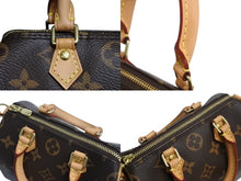 画像をギャラリービューアに読み込む, 極美品 LOUIS VUITTON ルイヴィトン ナノスピーディ 2WAY ショルダーバッグ M61252 モノグラム 中古 4b002352