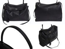 画像をギャラリービューアに読み込む, BALENCIAGA バレンシアガ ロデオ ラージ レザー 2WAY ショルダーバッグ 789744 ブラック シルバー金具 美品 中古 4b002353