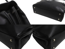 画像をギャラリービューアに読み込む, BALENCIAGA バレンシアガ ロデオ ラージ レザー 2WAY ショルダーバッグ 789744 ブラック シルバー金具 美品 中古 4b002353