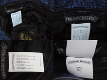 画像をギャラリービューアに読み込む, 極美品 CHROME HEARTS クロムハーツ ダガー クロスパッチ デニム バケットハット U-CHUM-FBRC 帽子 インディゴ サイズS 中古 4b002357