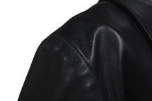 画像をギャラリービューアに読み込む, CHROME HEARTS クロムハーツ 4クロスボールボタン レザーコート レディース ブラック サイズS 美品 中古 4b002359