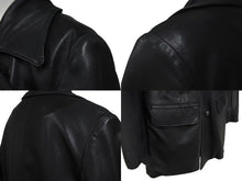 画像をギャラリービューアに読み込む, CHROME HEARTS クロムハーツ 4クロスボールボタン レザーコート レディース ブラック サイズS 美品 中古 4b002359