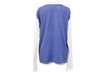 Load image into Gallery viewer, TRUNK SHOW トランクショー KISS 長袖Ｔシャツ ブルー ホワイト バンTシャツ リバイバルプリント シーム コットン 美品 中古 4b002360