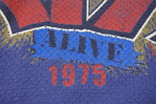 Load image into Gallery viewer, TRUNK SHOW トランクショー KISS 長袖Ｔシャツ ブルー ホワイト バンTシャツ リバイバルプリント シーム コットン 美品 中古 4b002360